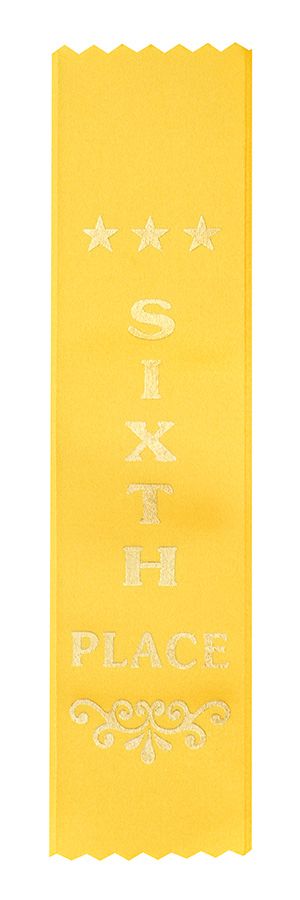 Sixth Place Ribbons
