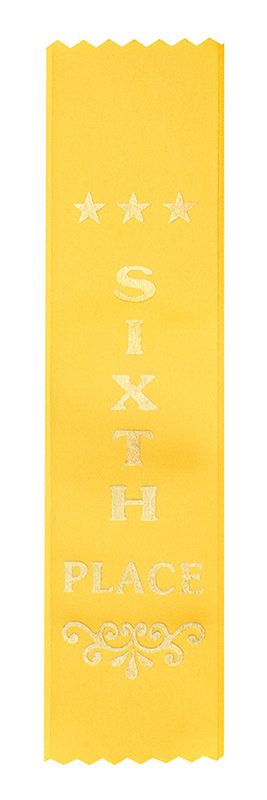 Sixth Place Ribbons