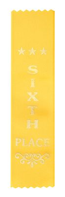 Sixth Place Ribbons