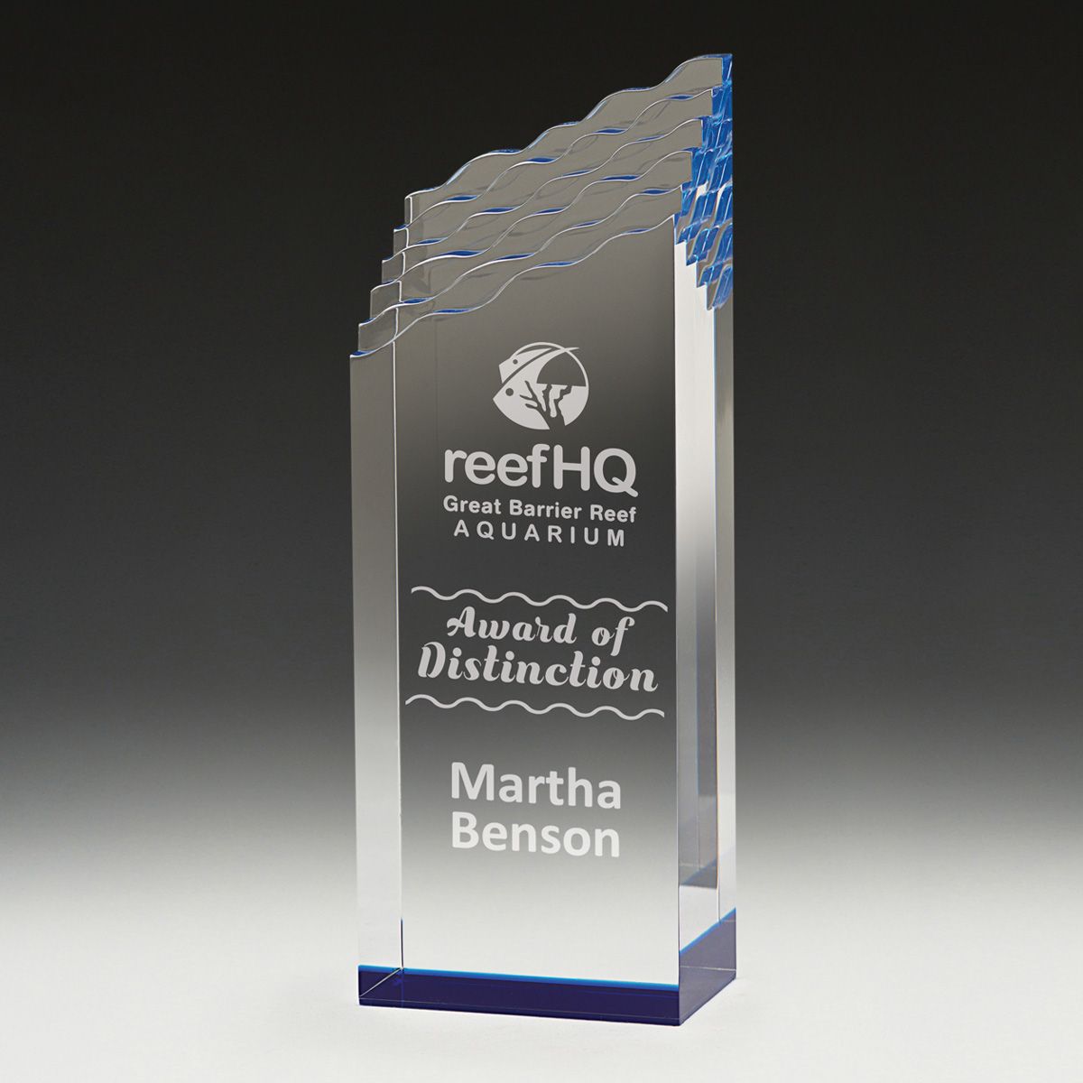 Blue Titam Acrylic Award