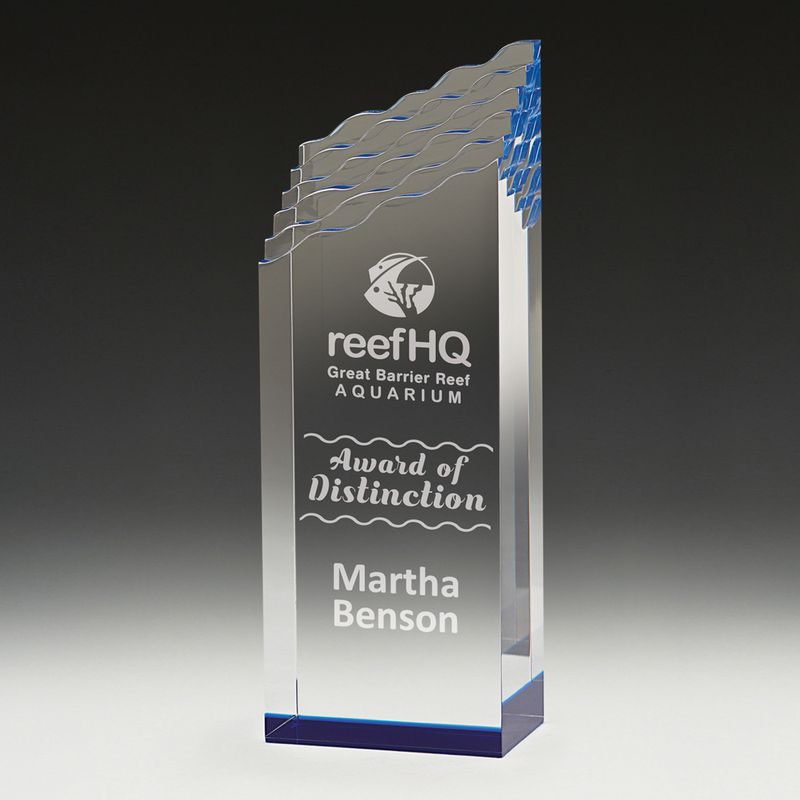 Blue Titam Acrylic Award