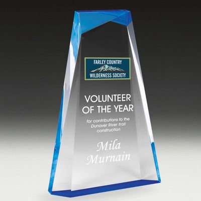 Reflections Series Acrylic Award - Blue Reflections Series Acrylic Award - Blue