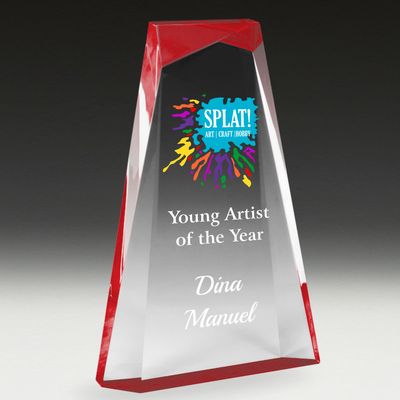 Reflections Series Acrylic Award - Red
