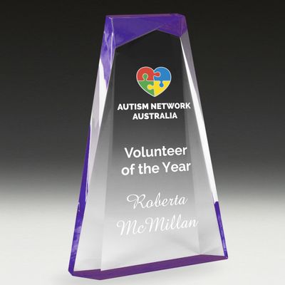 Reflections Series Acrylic Award - Purple Reflections Series Acrylic Award - Purple