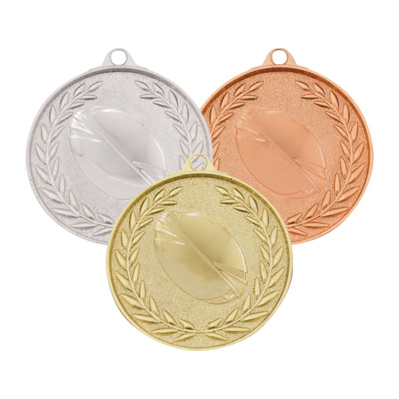 Classic Wreath Football Medal