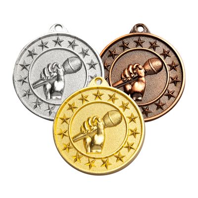 Shooting Star Microphone Medal