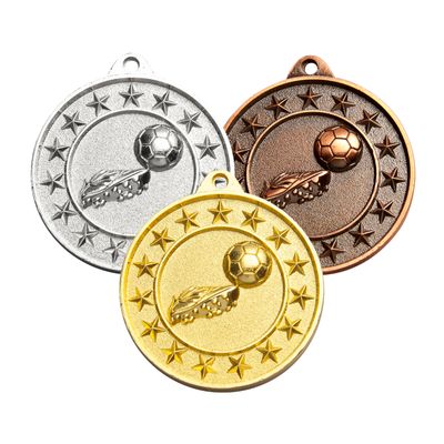 Shooting Star Soccer Medal