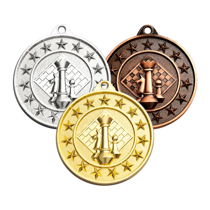 Shooting Star Chess Player Medals