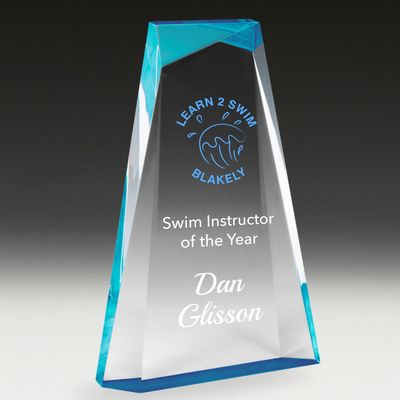 Reflections Series Acrylic Award - Aqua Reflections Series Acrylic Award - Aqua