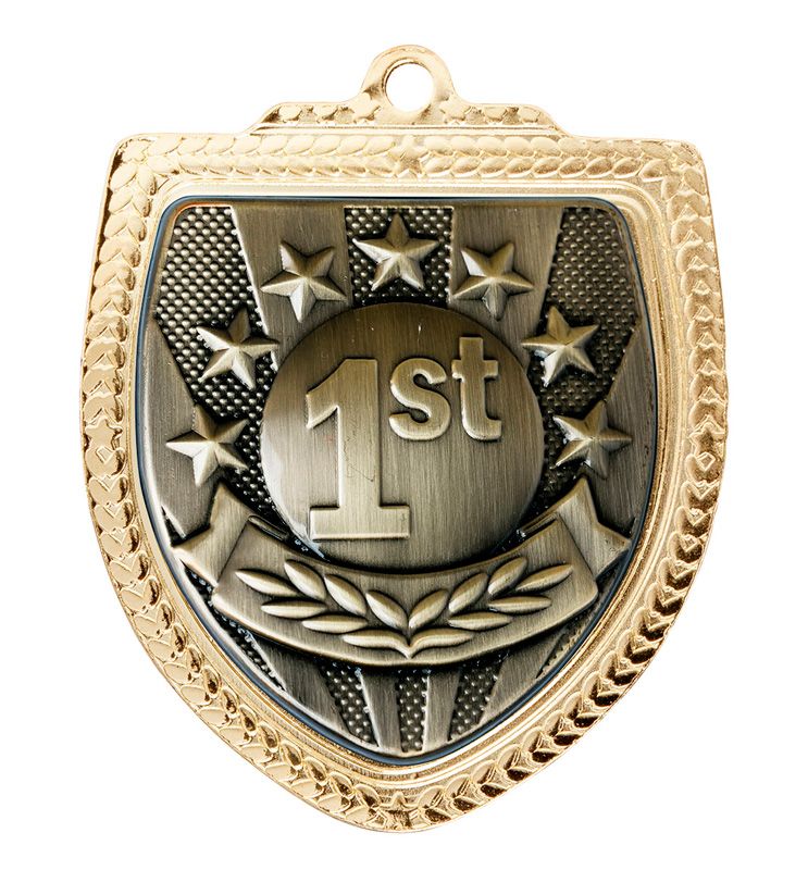 Shield Medal - 1st 2nd 3rd