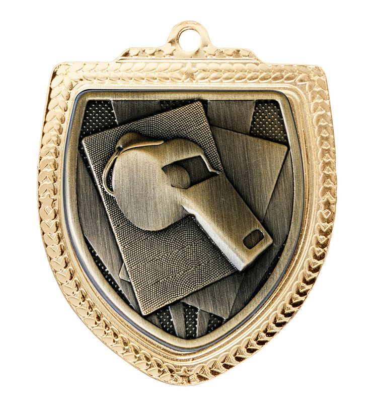 Referee Whistle Shield Medal