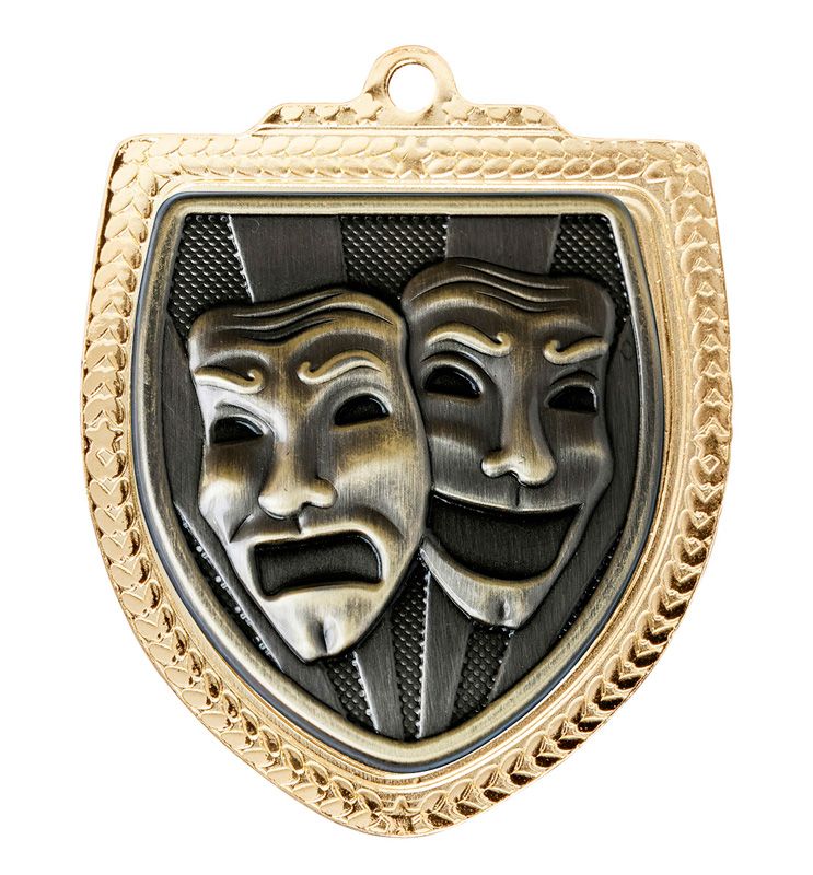 Drama Masks Shield Medal