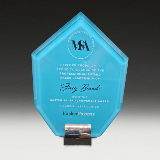 UV Reverse Print Glass Award