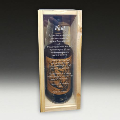 POA - Custom Glass Engraving - Display Case