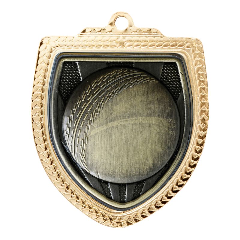 Shield Medal - Cricket Ball