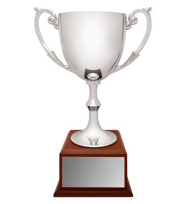 Recognition Silver Cup with Timber Base