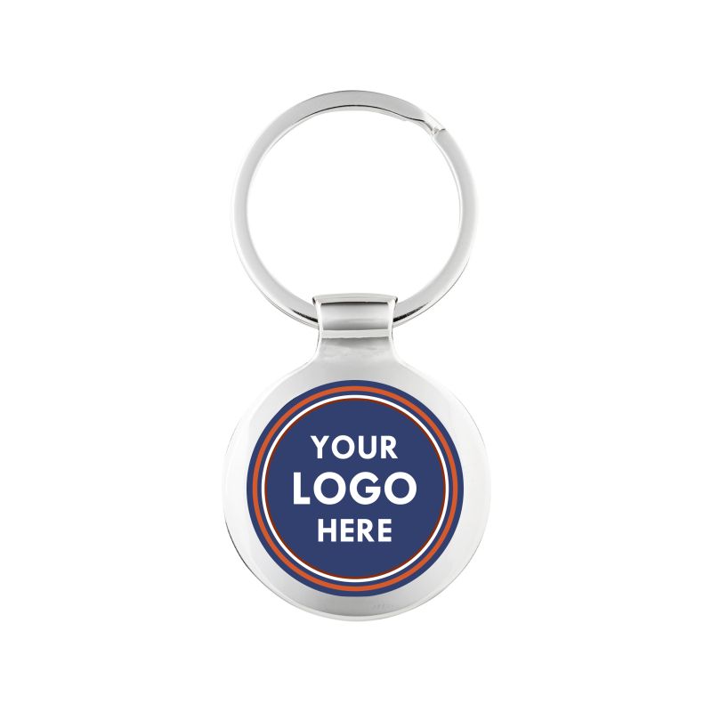 Engravable Circle Keychain