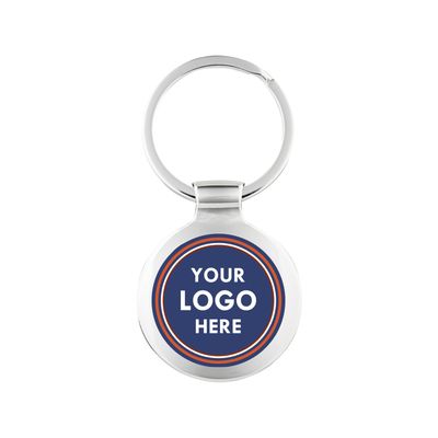 Engravable Circle Keychain