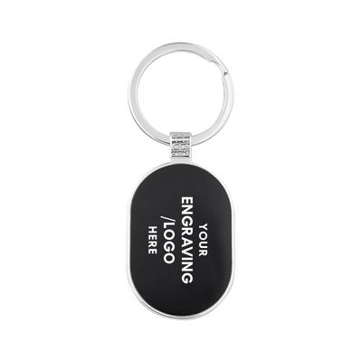 Engravable Oval Keychain