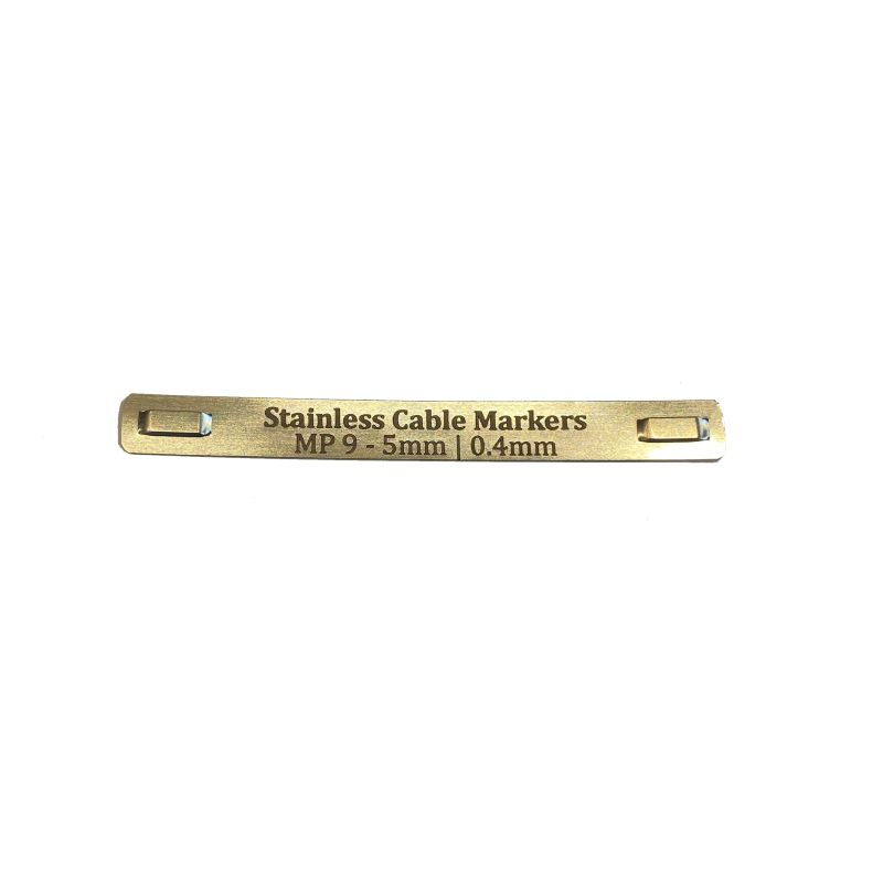 Stainless Steel Marker Plates - 89x9.5x.40mm Stainless Steel Marker Plates - 89x9.5x.40mm