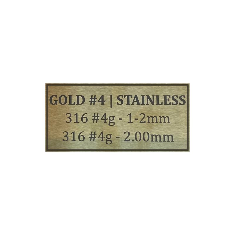 Gold #4 Stainless Steel