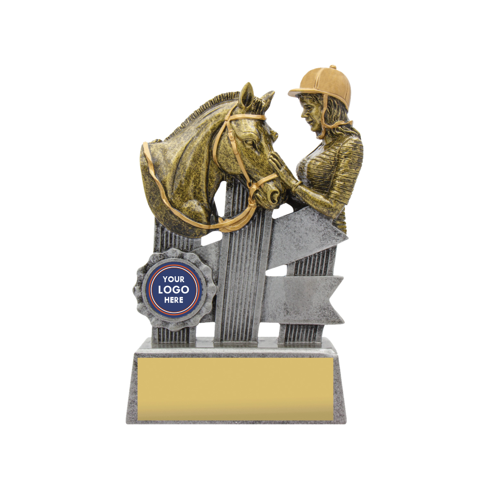 Silver Ribbon Horse Trophy