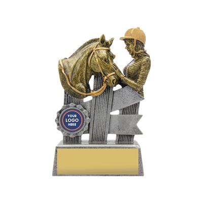 Silver Ribbon Horse Trophy