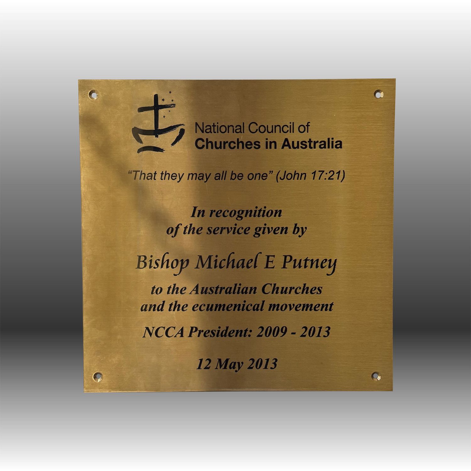 Brass Plaque - Custom Order