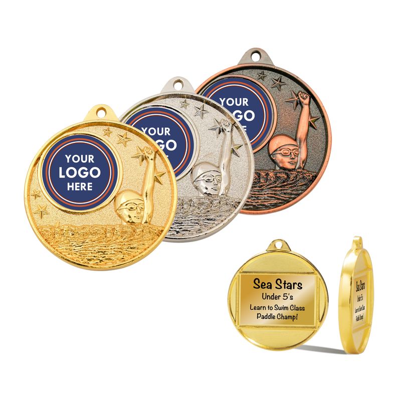 Swimming Medal Club Logo