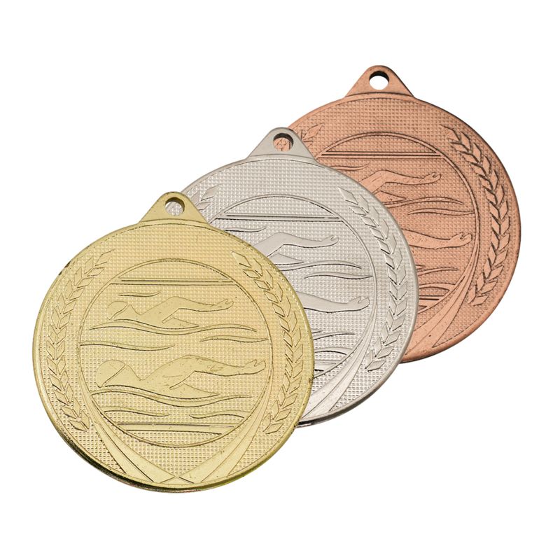 Budget Swimming Medals - 50mm