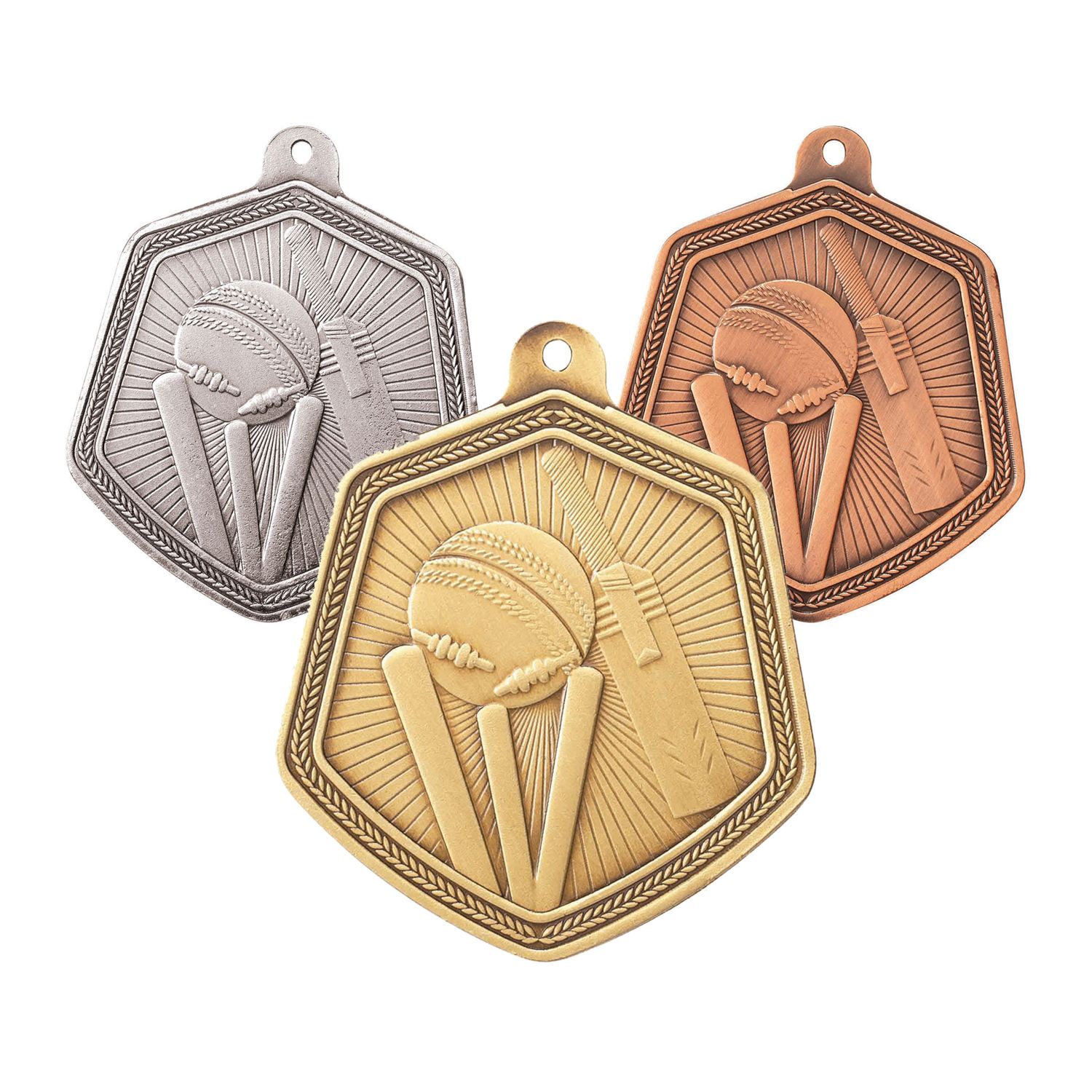 65mm Cricket Medals - Falcon