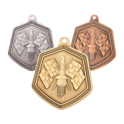 65mm Motor Racing Medals - Falcon