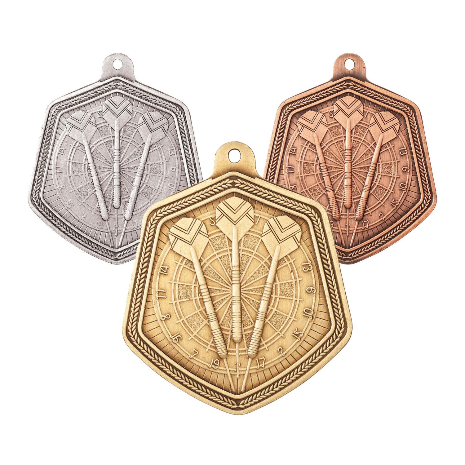 65mm Darts Competition Medals - Falcon