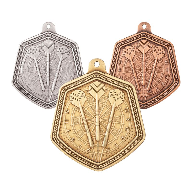 65mm Darts Competition Medals - Falcon