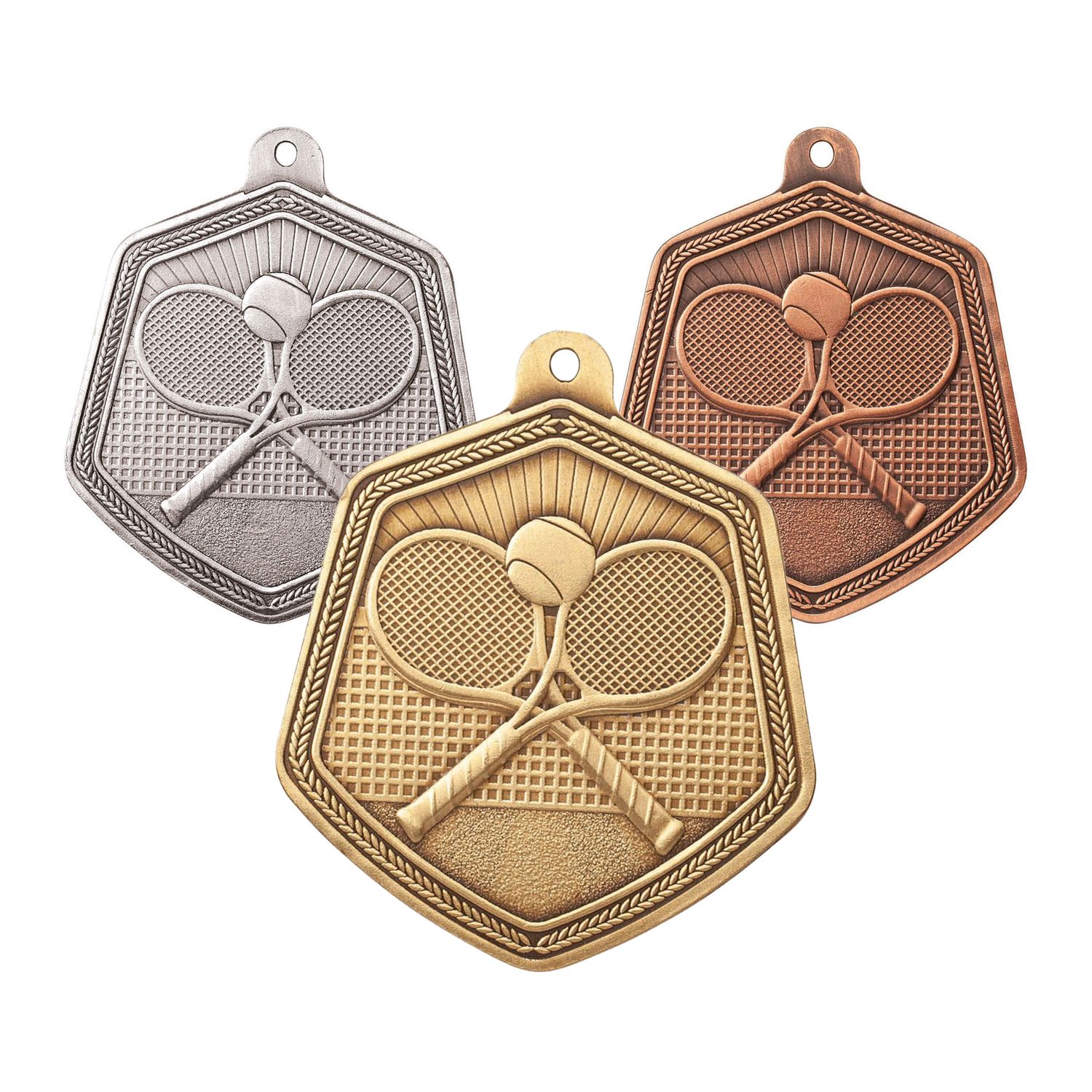 65mm Tennis Medals - Falcon