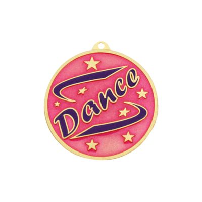 Purple Pink Dance Medal - 50mm
