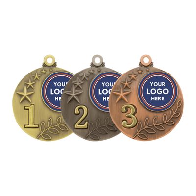 Two Tone Placings Medals - 50mm