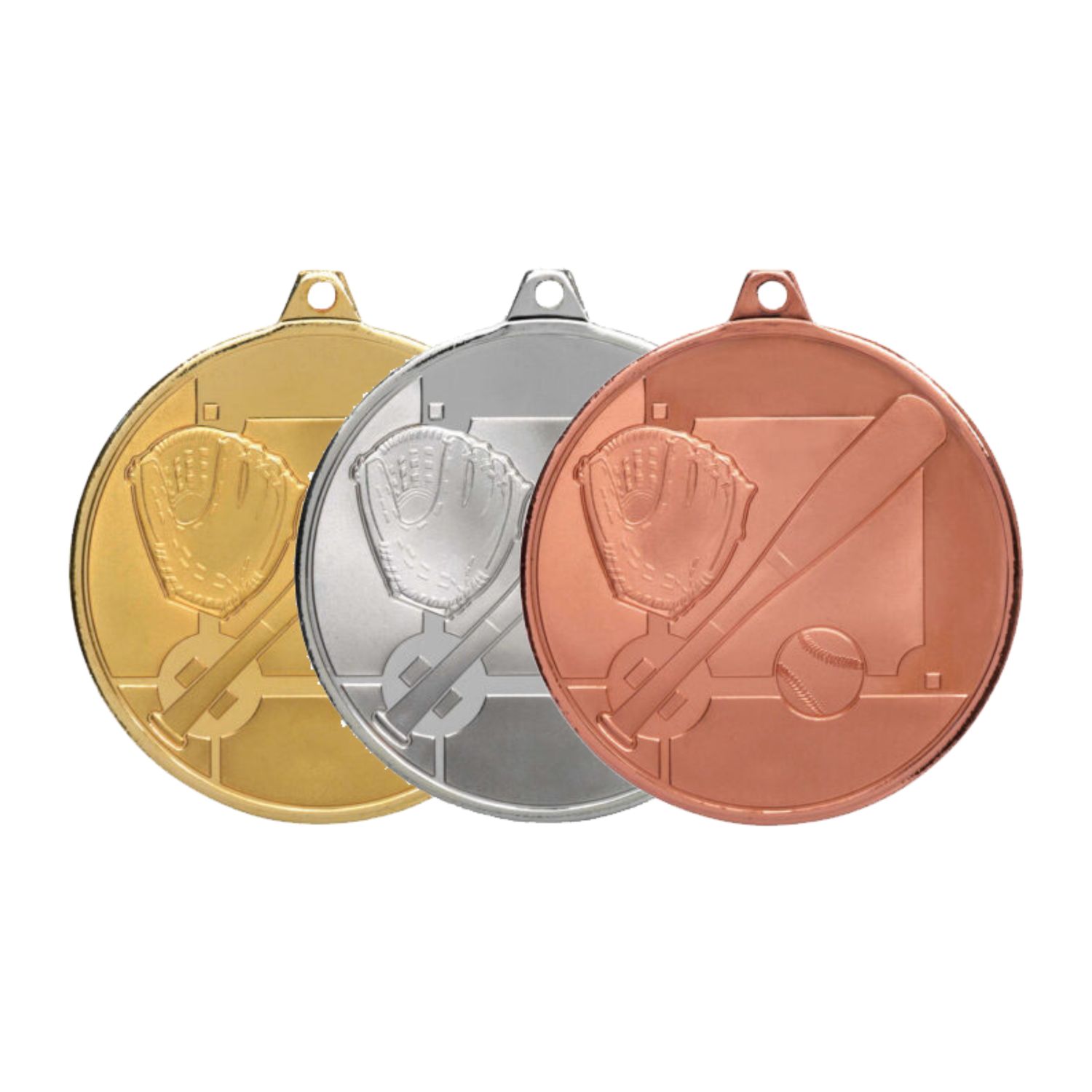 Baseball Medals - 50mm Frosted Glacier