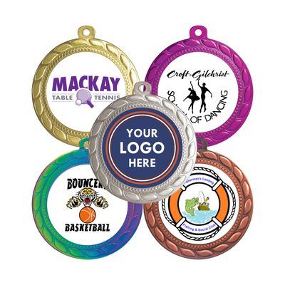 Generic Coloured Medals - Paradise 70mm