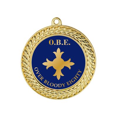 OBE Medal - Over Bloody 80
