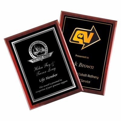 Reverse UV Printed Plaques