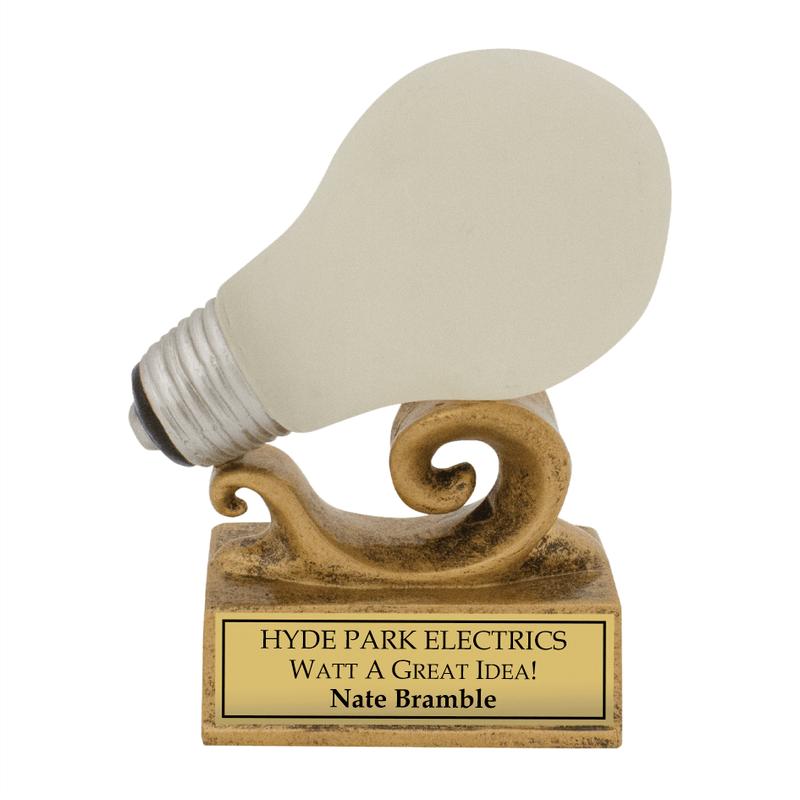 Bright Idea Light Bulb Trophy