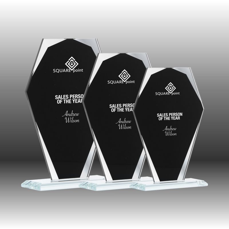 Black Silver Mirror Gem