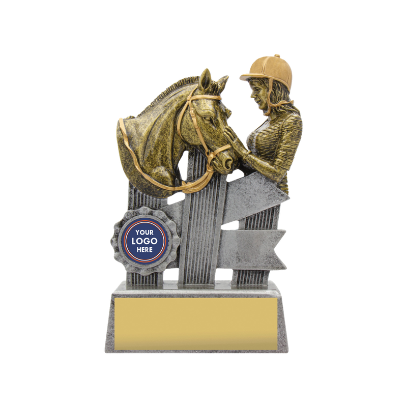 Silver Ribbon Horse Trophy