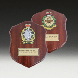 Military Shield Custom with Back Stand