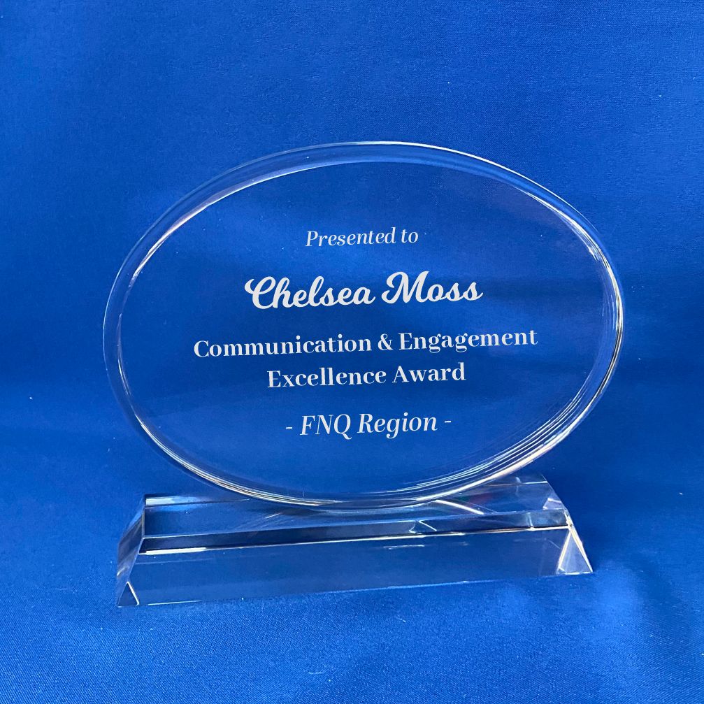 Oval Crystal Award Oval Crystal Award