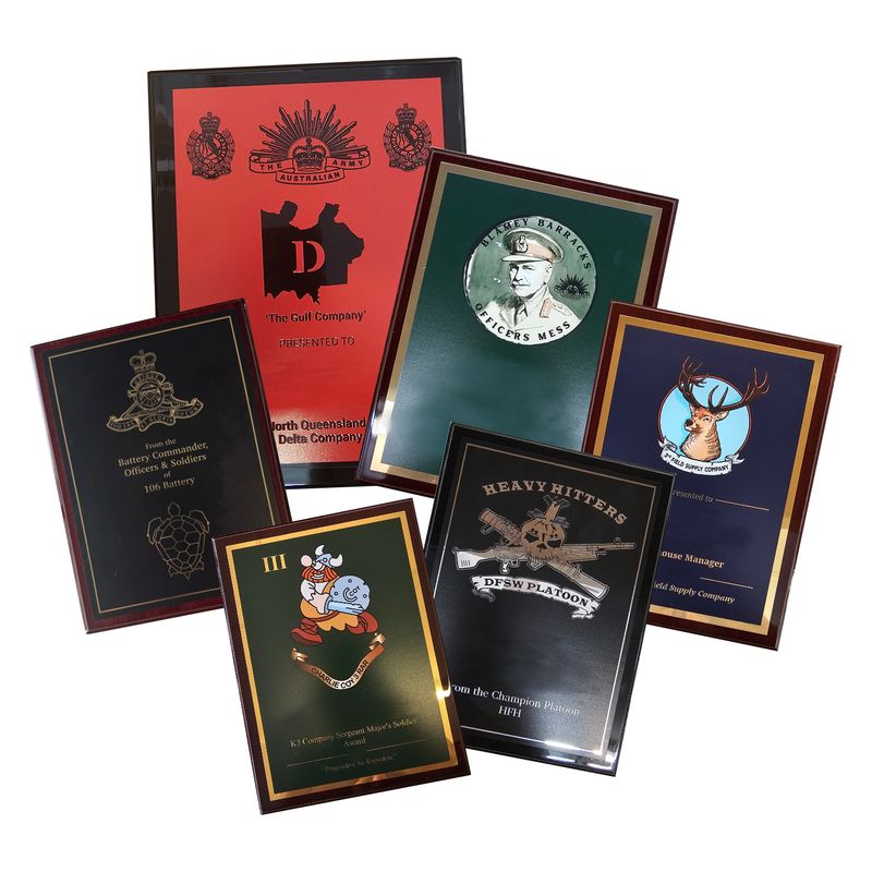 Reverse UV Print Military Plaque Reverse UV Print Military Plaque