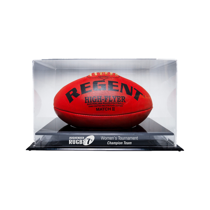 Acrylic Ball Holder - Rugby AFL Acrylic Ball Holder - Rugby AFL
