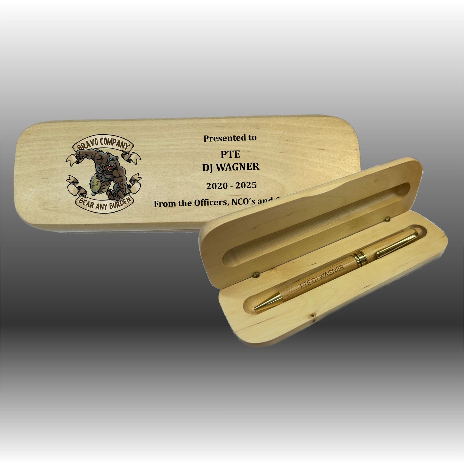 Military Maple Pen Set - UV Printed