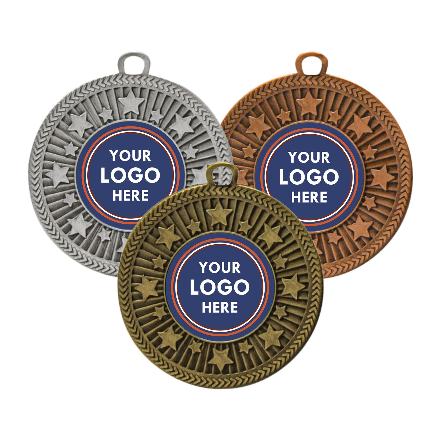 50mm Brio Antique Medals - MY105 50mm Brio Antique Medals - MY105